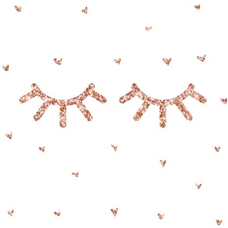 RoomMates Eyelash Peel and Stick Wall Decals with Glitter