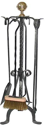 CG41 TORINO- Kaminzubehör-Set aus Schmiedeeisen CRUCCOLINI