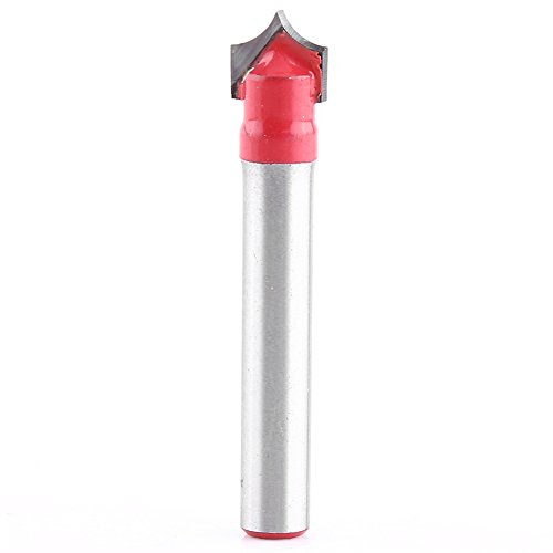 Akozon V-Nut Fräser 6mm Schaft 3D CNC Gravur V Nut Nadelspitze Fräser Holzbearbeitung Bit Carving Werkzeug CNC V-Nut Fräser Tungsten Stahl Holzbearbeitung Sharp Schneidwerkzeug(8mm)
