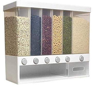 zaizai Set di Contenitori per Alimenti a Chiusura Ermetica da 10 Litri, Contenitore per Cereali a Parete Serbatoio Sigillato per Barili di Riso Serbatoio di Stoccaggio per Cereali