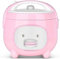 JWCN Mini arrocera (2 L | 400 W) multifunción, olla interior antiadherente, protección de alta temperatura, adecuada para 2 – 3 personas, color rosa