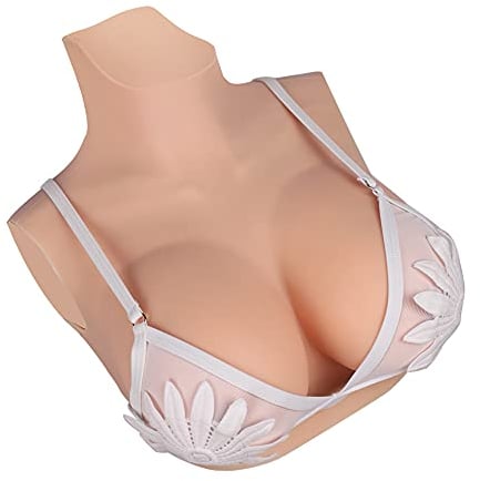 KUMIHO Silicone Breast Forms Lifelike Fake Breastplate Artificial Breast for Crossdresser Transgender Mastectomy Breast Enhancer B Cup Color 2.