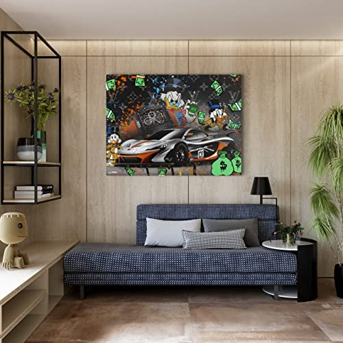 Donald Duck - Luxe Acrylglas Wandbild - 60 x 90 cm - Kanwall - Malerei Wanddeko - Kunstwerke