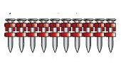Betonnägel 3,0x27mm XH extra hart +1xGas für Betonnagler Powers Trak-IT C4 Würth Diga CSM-1