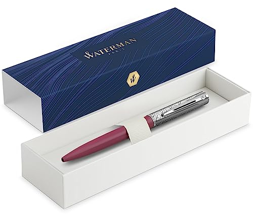 Waterman Allure Deluxe Pink Medium Point Blue Ink Ballpoint Pen Gift Box