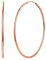 Silvora 70mm Groß Creolen Ohrringe Rosegold für Damen - 925 Sterling Silber Hoop Klassische Kreis Ohrstecker - Modeschmuck