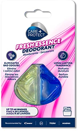 CARE+PROTECT Désodorisant Universel pour Lave-Vaisselle - Elimine les Mauvaises Odeurs - Parfum Citron Longue Durée - 1 Dose - Jusqu’à 60 Lavages
