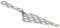 HERVIT Paletta dolce in porcellana multicolore VLK Design Marrakech 7x22.5 cm