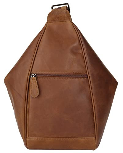 Cluty Rucksack Echt Leder Damen | cognac | 021711