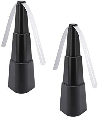 2 Stück Fliegenabwehrventilator, zeroto Indoor Outdoor Fliegenabwehr Insektenabwehr Ventilator für Tische Mückenabwehr Fliegenventilator mit 2 Fächerblättern und Haken(Batterie Nicht enthalten)