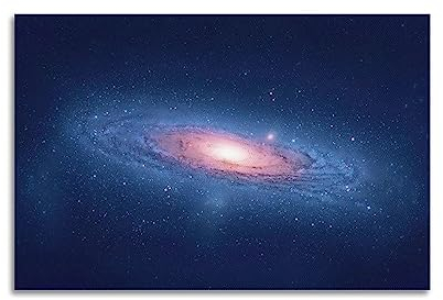 KYTIN Weltraumposter Andromeda Galaxie im Weltraum, dekorative Malerei, Leinwand, 30 x 45 cm