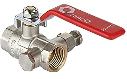 zencQ Kugelhahn mit Entleerung 1/2 FF