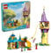 LEGO Disney Prinzessin Rapunzels Turm & Das kuschelige Entlein Verheddertes Bauspielzeug mit Flynn Reiter und Mutter Gothel Minipuppen, Disney Princess Spielzeug, lustiges Geschenk für Mädchen und