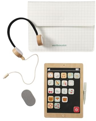 Vertbaudet Kinder Tablet aus Holz FSC® Natur