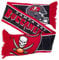 Great Branding Tampa Bay Buccaneers NFL HD Jaquard Scarf Black Red Schal - Stk
