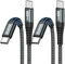 ZKAPOR Cavo USB C USB C [2Pezzi, 1M], Cavo USB Type-C 60W Ricarica Rapida Type-C a USB-C Compatible con iPhone 15/15 Pro Max, Samsung Galaxy S23 /S22, Pad Pro, Air, Huawei P40 /Mate 60, Pixel-Grigio
