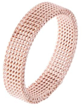 Homxi Trauring Edelstahl Damen,5MM Kette Ring Rosegold Damen Damenring Gr. 54 (17.2)