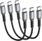 HOTNOW Cavo corto USB C a C 0.15m 3 Pezzi, cavo di ricarica veloce USB-C 65W per Samsung Galaxy S21/S21+/S20+ Ultra, Note 20/10 Ultra, Air 2020, iPad Pro e altro ancora