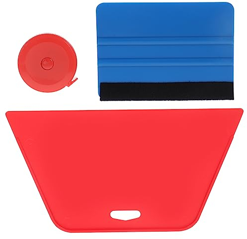 Veemoon 1 Juego Herramienta De Etiqueta De Papel Tapiz Espátula De Plástico Escobilla De Plástico Kit De Coche Kit De Herramientas De Papel Tapiz Aleación De Aluminio Costura Ventana