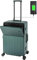 Travelhouse Roma Reisekoffer mit USB Anschluss & Getränkehalter, Hartschale, Alu-Rahmen, Extrafach, 2xTSA, 65x40x25 cm, Grün