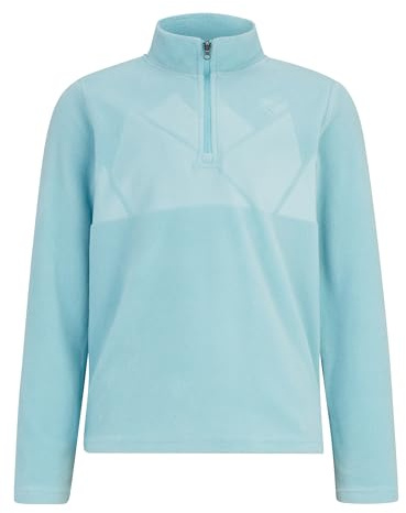 Ziener Kinder JONKI Skipullover, Skirolli, Funktions-Shirt | atmungsaktiv, Fleece, warm, River Blue, 116