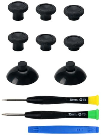 Haoyull 1 Set Adjustable Joystick Extender with 3 Height Adjustable Ergonomic Thumb Sticks for XB One Game Controller with Tool