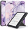 Caweet Étui pour Tolino Vision Colour 2024, Kobo Libra Colour (Modèle: N428), Origami Cover avec Auto Sleep/Wake, Marbre Lilas