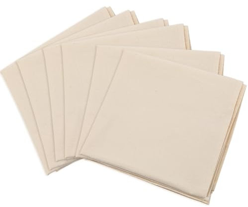 6pcs All-cotton Tea Towels for Baking Sourdough - 28 x 28 Unbleached Bread Proofing Cover Cloth, Flour Sack Towels for Dough Raising Baguettes Loaves Ciabatta Bread Basket Cloth