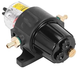 élément de Filtre à Essence Ensemble Filtre À Carburant Et Séparateur d'eau Moteur À Essence Bateau Plaisance-Bol Transparent Réservoir pour Tous Les Moteurs Hors-Bord UF-10K Filtre à Essence