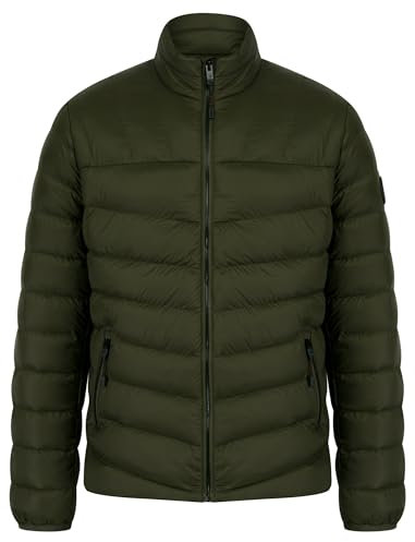 Tokyo Laundry Men's Eastwood Funnel Neck Quilted Zip Pocket Puffer Jacket