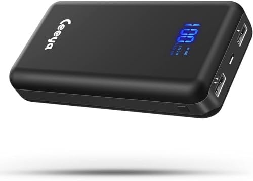 Ceeya Power Bank 26800mAh USB Portable Charger PowerBank External Battery With Display for Smartphones and More(USB-C for Input ONLY) 01