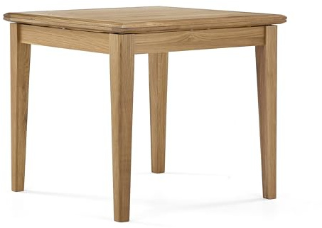 Home Furniture Group Ltd Copenhagen Oak Flip Top Extending Dining Table – Square to Rectangular, 4–6 Seater, Light Oak Finish