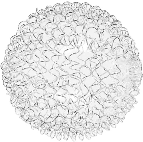 Kleiner Lampenschirm aus Aluminiumdraht und Glas für Warmes Licht | Lampenschirm Gestell Draht, 12mm Lochdurchmesser, Elegant, Modern, für Innenräume, Vielseitig Einsetzbar