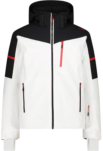CMP Herren Skijacke mit abnehmbarer Kapuze wasserdicht, 4-Wege-Stretch & warmer Look für aktive Skitage mit Stil.
