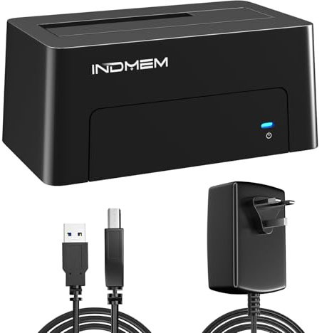SAS to USB 3.0 Adapter SAS/SATA Docking Station for 2.5/3.5 SSD HDD | with 12V/2A Power Adapter Up to 18TB Capacity