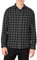 Amazon Essentials Men's Slim-Fit Long-Sleeved Button-Down Plaid Flannel Shirt, Black Charcoal Buffalo Plaid, M
