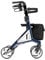 Bischoff & Bischoff Alevo Alu Rollator SH 58,5cm, faltbar – Leichtgewicht-Rollator für drinnen und draußen, Gehwagen mit stabilem Sitz und abnehmbarer Tasche, Nacht-Blau
