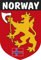 Artimagen Aufkleber Wappen Norwegen 40 x 60 mm.