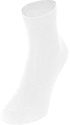 JAKO Freizeitsocken kurz 3er Pack Weiss, 4 (39-42) Herren