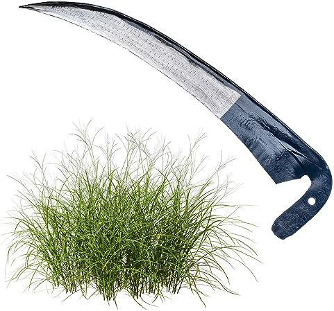 Kadax Garden Sensual Made di metallo, sensi della mano, falce, pieghevole sensuale, crescita selvaggia, falce, grassicelo, foglia sichel, sichel manuale, kleinsichel (50 cm)
