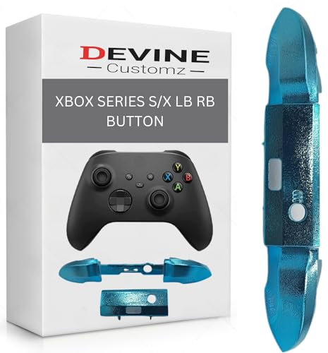 Xbox Series S X Controller Lb Rb Bumper Button Home Guide Surround (Chrom Blue)