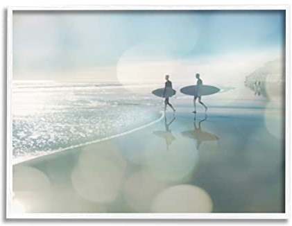 Stupell Industries Devon Davis Wet Sand Sea Surf Sport Fleeting Bokeh Effekt
