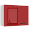 Belini Hängeschrank Küche, Küchenschränke SG. Breite 80 cm. Oberschrank mit 2 Türen, Küchenhängeschränke, Wandschrank Hängend, Rot Hochglanz