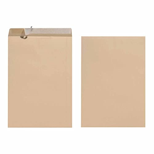 Herlitz 50 Briefumschläge braun B4 250 x 353 mm Haftklebung 100 g/m²
