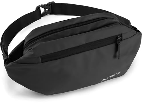 Bauchtasche Umhängetasche für Herren und Damen, Brusttasche Schultertasche Groß Wasserdicht Gürteltasche mit Flaschenhalter Crossbody Bag Sport Outdoor für Camping Wandern Fitness Lauf Fahrrad Reise