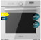 Cecotec Horno Integrable Multifunción 60cm Bolero Hexa AF316000 Glass White A 3400W, 81L Capacidad, 11 Funciones con Airfryer Master, Pizza Master, Steam Asisst, Steam EasyClean, 3D Cooking, Defrost