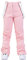 HOTIAN Damen Skihose Hosenträgerhose Snowboardhose Winter Wasserdicht Winddicht Warm Abnehmbare Hosenträger Skilanglaufhose Thermohose Wanderhose Ski Pant Pink L