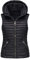 Veste sans Manche Femme à Capuche, Doudoune Legere Femme Couleur Unie avec Fermeture éClair Matelassée Décontracté Gilets avec Poche Légère Blouson Ultra Doux de Mode Confortable Col Roulé