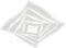 Fischer & Honsel Deckenleuchte, Hero | weiß | L: 40 cm, B: 40 cm, A: 6,50 cm | mit Fernbedienung stufenlos dimmbar | Farbtemperatureinstellung Backlight stufenlos | getrennt schaltbar | 21365 | EEG: F