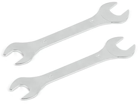 Aoktorkit 2 Pcs Double Open End Spanner,16mm x 17mm Chrome Vanadium Steel Wrench Super-Thin Open Ended Wrench Flat Spanner for Narrow Space,DIY,Pipeline,Repair Bicycle Repair and Home Maintance